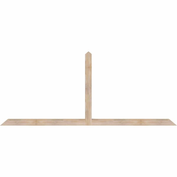 Ekena Millwork Portland Smooth Timber Gable Bracket, Douglas Fir, 96"W x 40"H x 3 1/2"D x 3 1/2"F, 10/12 Pitch GBW096X40X0404POR00SDF - main